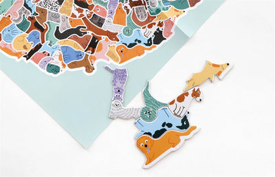 Puzzle "299 Hunde und 1 Katze"