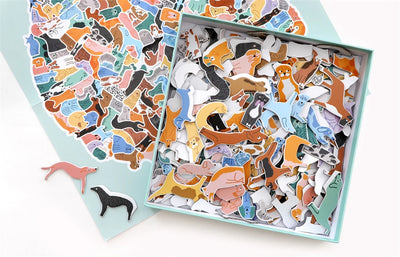 Puzzle "299 Hunde und 1 Katze"