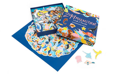 Puzzle "299 Meerestiere und 1 Taucher"