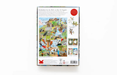 Puzzle "In 50 Vögeln um die Welt"