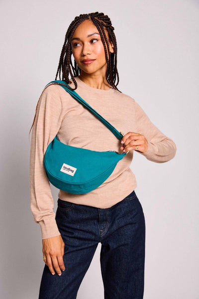 Andrea Gürteltasche Pfauenblau