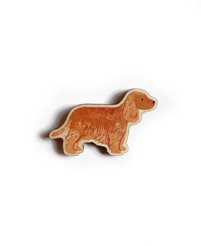 Pin "Cocker Spaniel" Holz