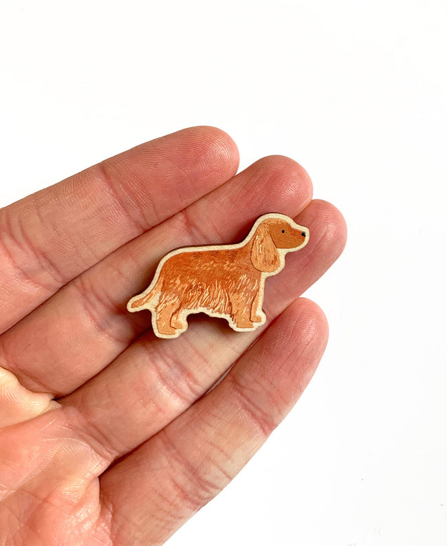 Pin "Cocker Spaniel" Holz