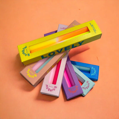 Rainbow Studio * Stabkerze 2er Set LIEBENSWERT