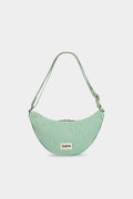 Schultertasche Andrea, grün gestreift