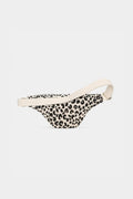 Olivia Bauchtasche in Ecru mit Leopardenmuster