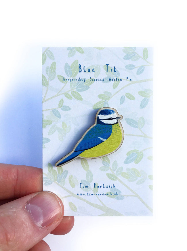 Pin "Blue Tit" Holz