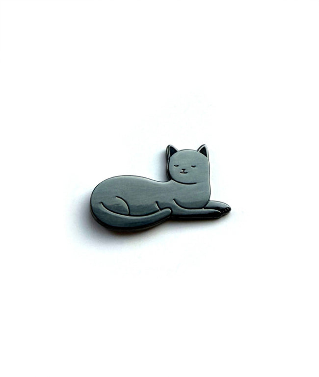 Pin "schwarze Katze" Emaille