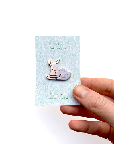 Pin "Reh" Emaille