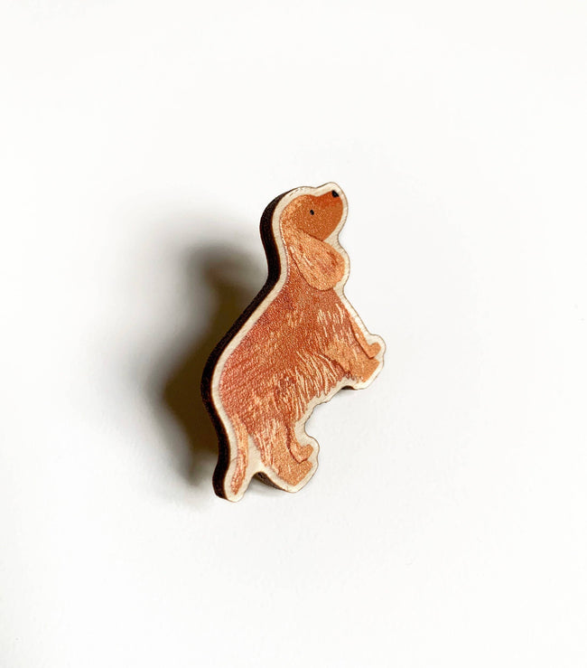 Pin "Cocker Spaniel" Holz