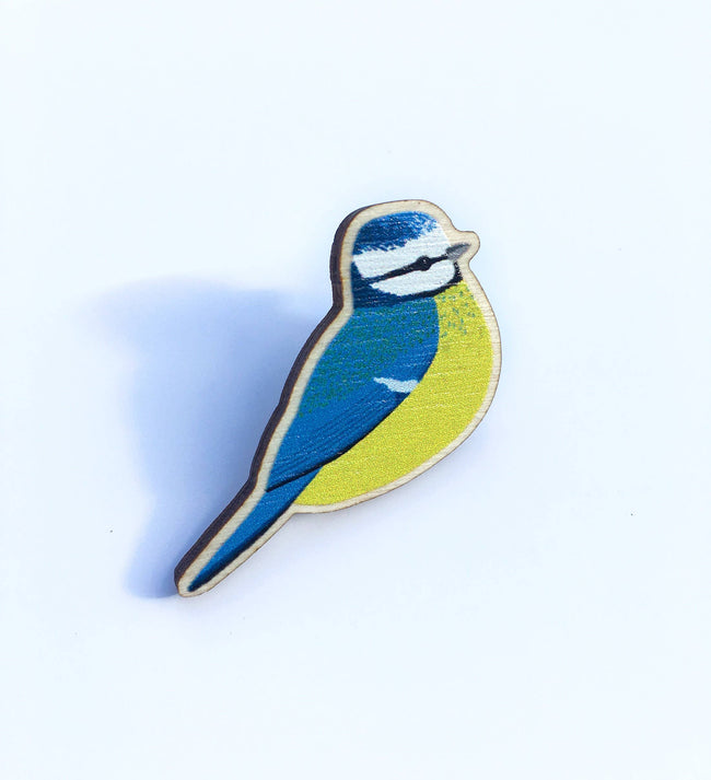 Pin "Blue Tit" Holz