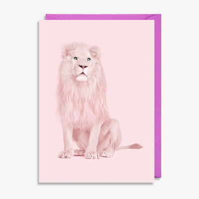 Klappkarte "Pink Lion"