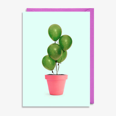 Klappkarte "Cactus Balloon"