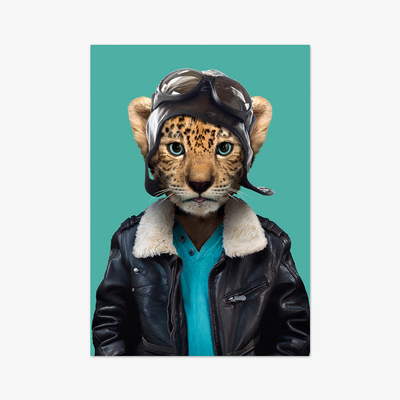 Postkarte "Leopard Cub"