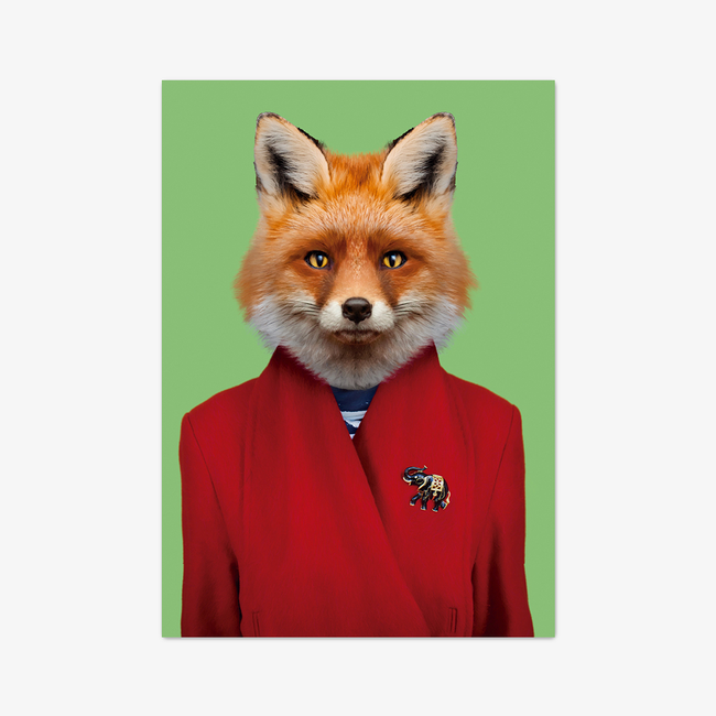 Postkarte "Red Fox"