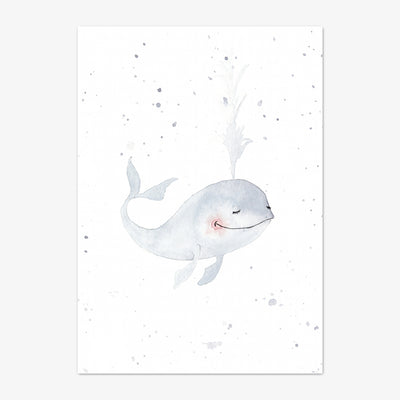 Art Print "Happy Whale"