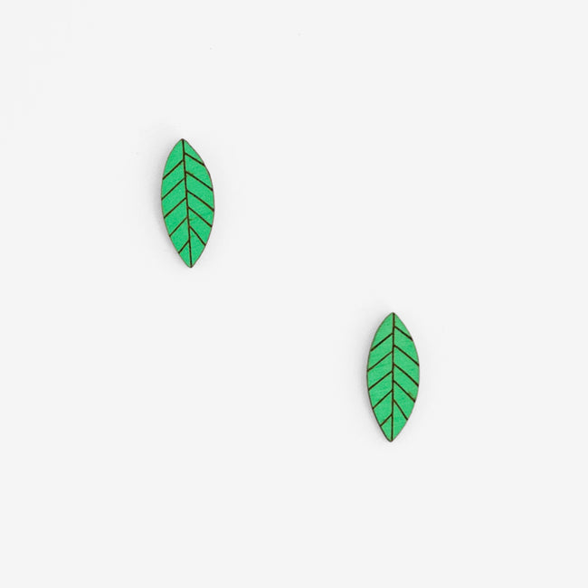 Ohrstecker "Green Leaf"