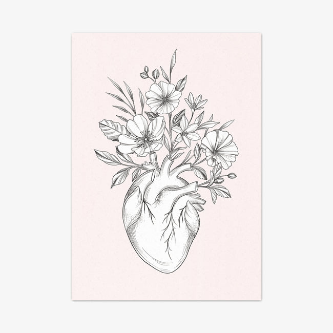 Postkarte "Blooming Heart"
