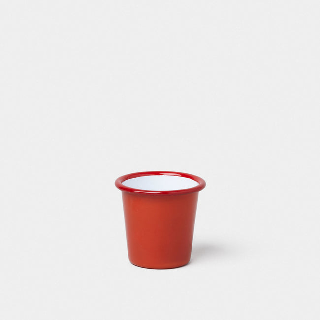 Emaille Mini Becher Rot