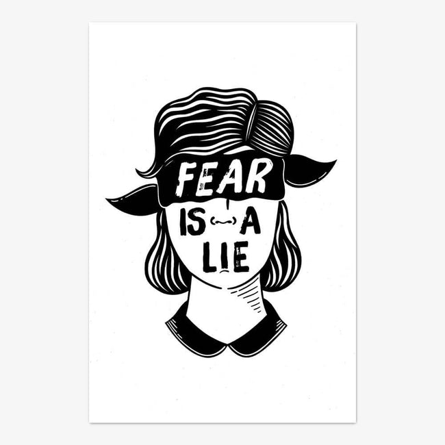 Postkarte "Fear Is A Lie"