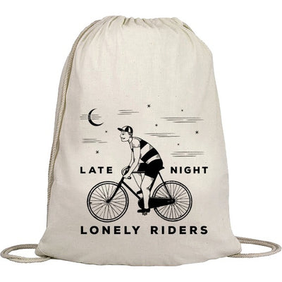 Turnbeutel "Late Night Lonely Riders" Natur